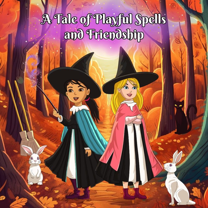 A Tale of Playful Spells and Friendship: Enchanted Adventures with Isla and Zoe, Book One By Amber J White