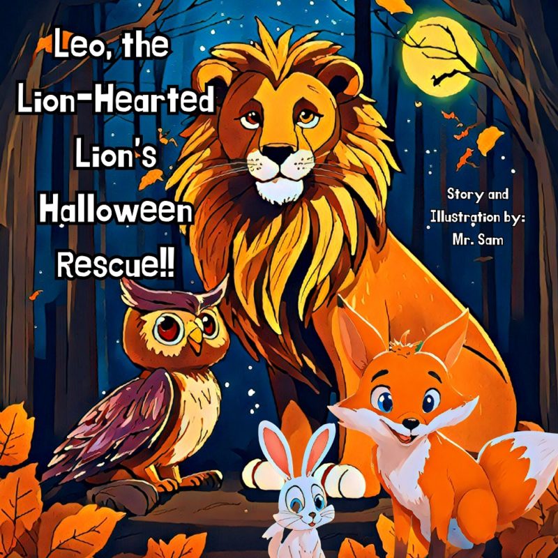 Leo, the Lion-Hearted Lion’s Halloween Rescue!! By Mr. Sam