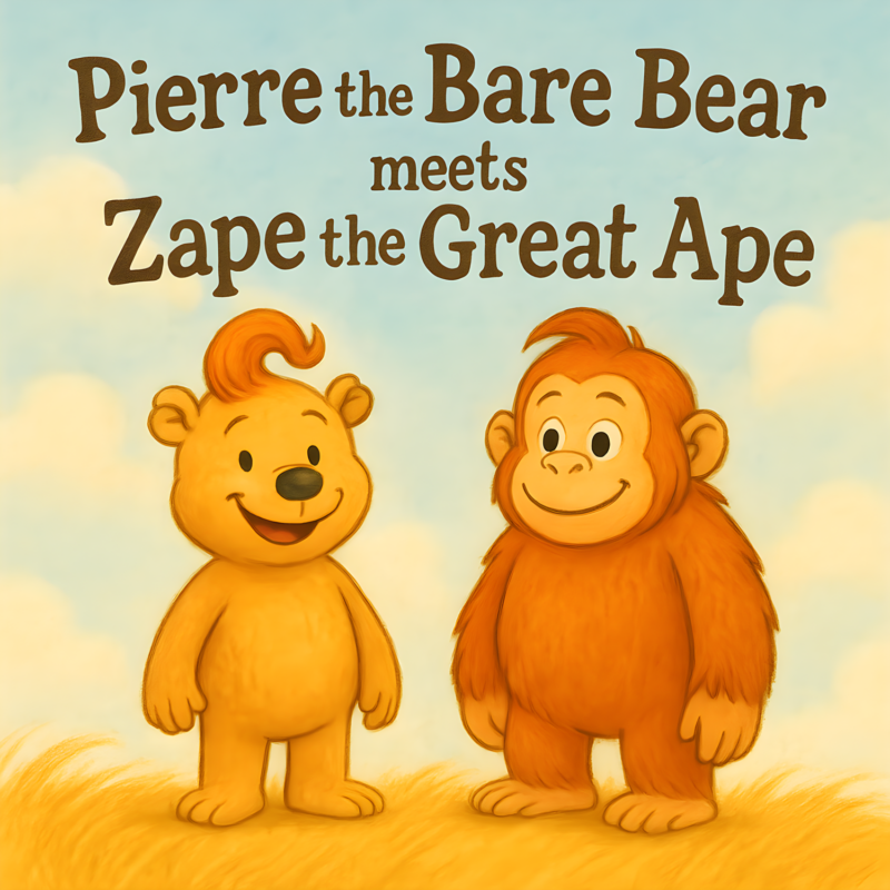 Children’s Book – Pierre the Bare Bear meets Zape the Great Ape By Benjamin Weiss
